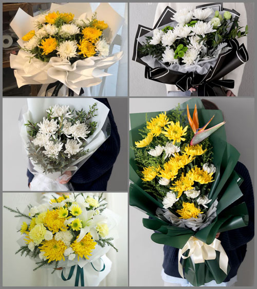 浙江省绍兴新昌县巧英乡白事花束代送